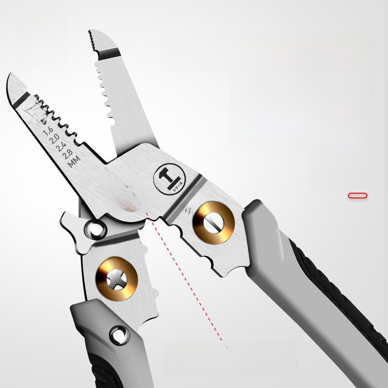 Green Forest Multi-Function Wire Stripping and Crimping Pliers – Industrial-Grade Electrician's Tool