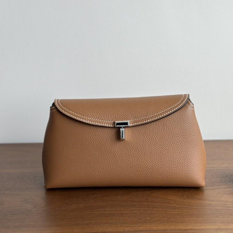 Kazilan niche suede Toteme small cowhide flip handbag lock large capacity shoulder messenger women's bag