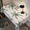 Summer Palm Trees Tablecloths Waterproof Rectangle Tablecloth for Table Decor Palm Tree Table Cover for Kitchen Dining Party