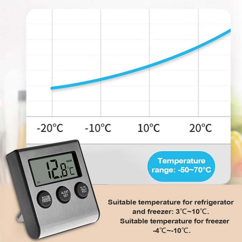 

Refrigerator Temperature Gauge Small Fridge Temperature Gauge LCD Display Freezer Temperature Alarm Refrigerator Temperature United States