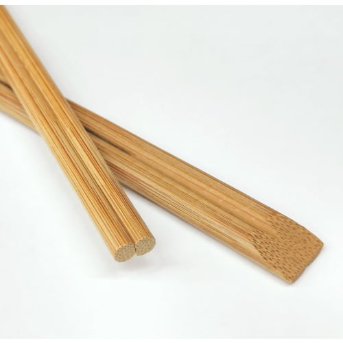 Iwai Sangyo Disposable Chopsticks, Carbonized Smooth Bamboo, 24cm, Pack of 100, for Commercial Use
