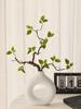 Minimalist Zen Azalea Arrangement: High-End Artificial Potted Plant for Living Room Decor