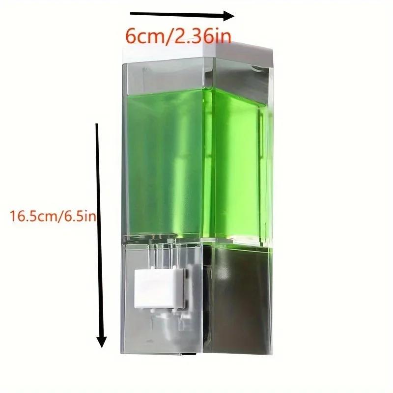 

Wall Mounted Soap Dispenser – Easy To Install Without Drilling, Suitable for Hand Sanitizer and Shampoo, Saving Space
