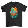 Retro_46 Surfing Feel T-Shirt Mens Womens Tees Top - Ride the Waves In Style! Funny T-Shirt Mens Womens Tees Top, Unisex P