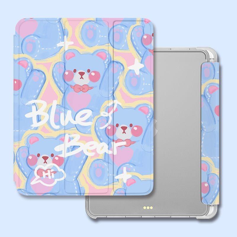 

Чехол для iPad Air6 11 13, высококачественный чехол для iPad с милым медвежонком для iPad Pro11 Pro13 2024 Air5 2022 10th 10,9 Air1/2 6th 5th 9,7 с подставкой для карандашей iPad Air6（13）