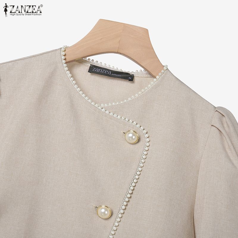 ZANZEA Women Long Sleeve Blouse and Long Skirts Casual Two Piece Suit Sets