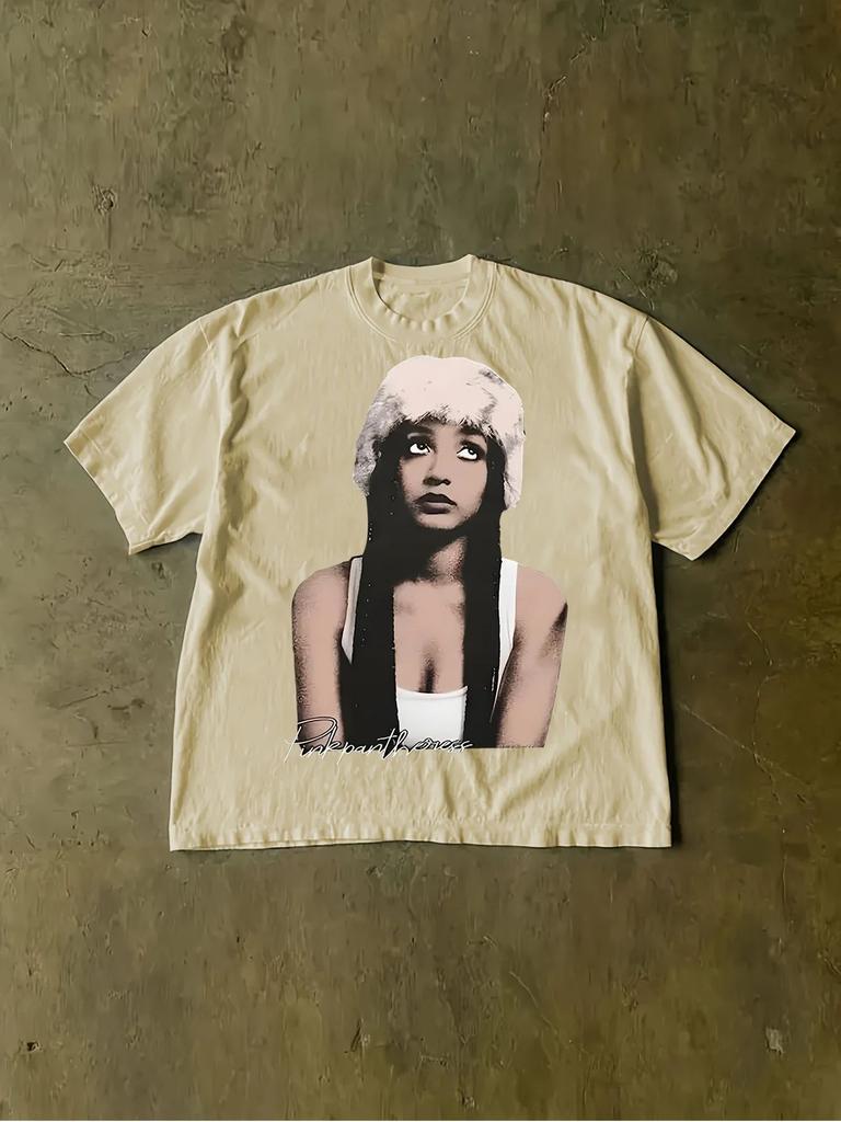 Punk Hip Hop Graphic Printing Casual Short Sleeve Y2K High Street T-Shirt Cotton Crew Neck High Quality Loose Streetwear Unisex