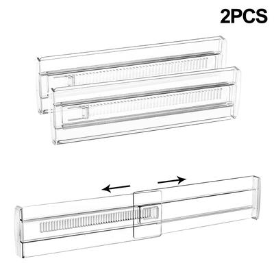 Home Organization Adjustable Drawer Dividers Hassle-free Installation High-quality PS Material For Clothes For Cutlery
