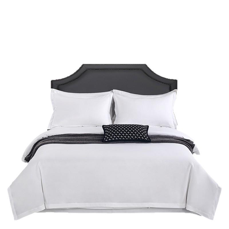 Brushed Imitation Cotton Star Hotel Guesthouse Pure White Bedding Set