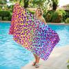 Colorful Leopard Print Beach Towel Quick-drying Super Absorbent Suitable for Swimming Beach Pool Gym Summer Gift for Friends