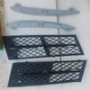 For 2010-2013 BMW 5 F10 F11 Front Lower Bumper Grille W/ Strips Kit 51117231860