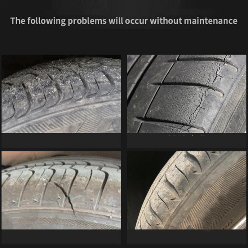 Tire Coating 320ml Wet Tire Finish Fast Drying Wheel Cleaner Long-lasting Tire Polish Waterproof For Cars Automobile