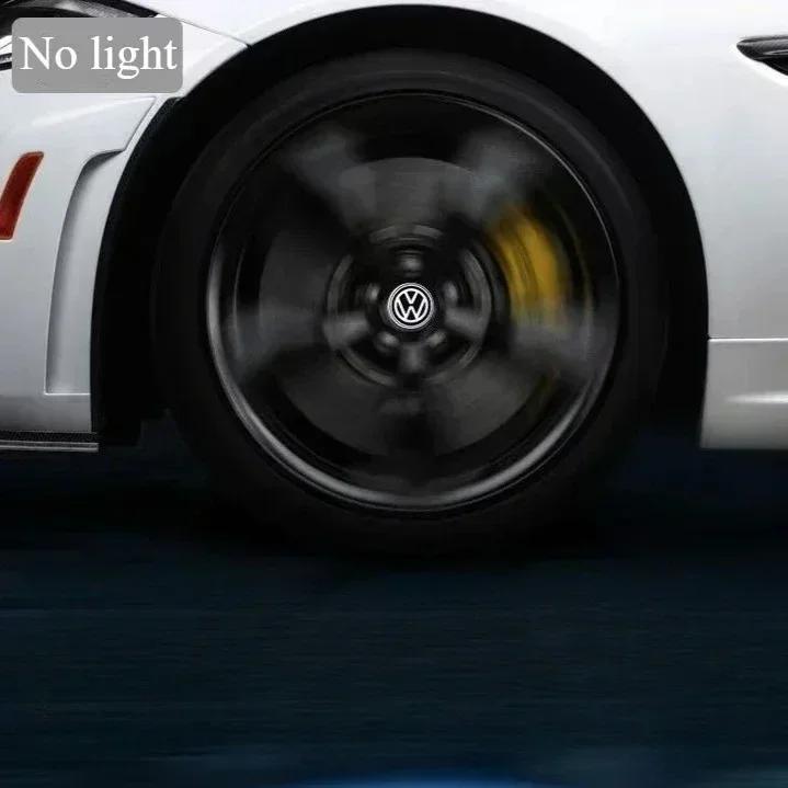 2025 Fierbinte 4 buc Lumini LED pentru Butuc Capac Mașină Iluminare Plutitoare Capace Centru Roată Pentru VW Volkswagen golf4/6/7 toutan passat ti