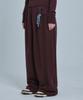 NODE LABS Dev:12 Nd One-Pleat Track Sweatpants_Chocolate Brown