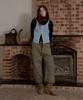 Seutyudioaenpaleukeu Layered Contrast Singlet Knit_Blue