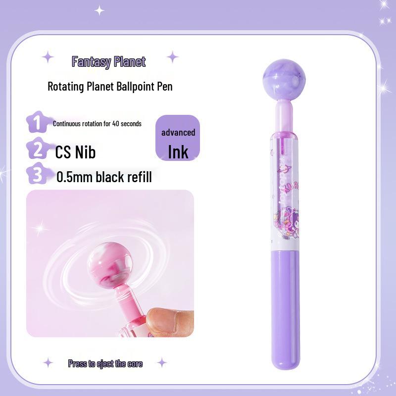 Joytop Yumu Sanrio Kuromi Rotating Ballpoint & Signature Pen 0.5mm
