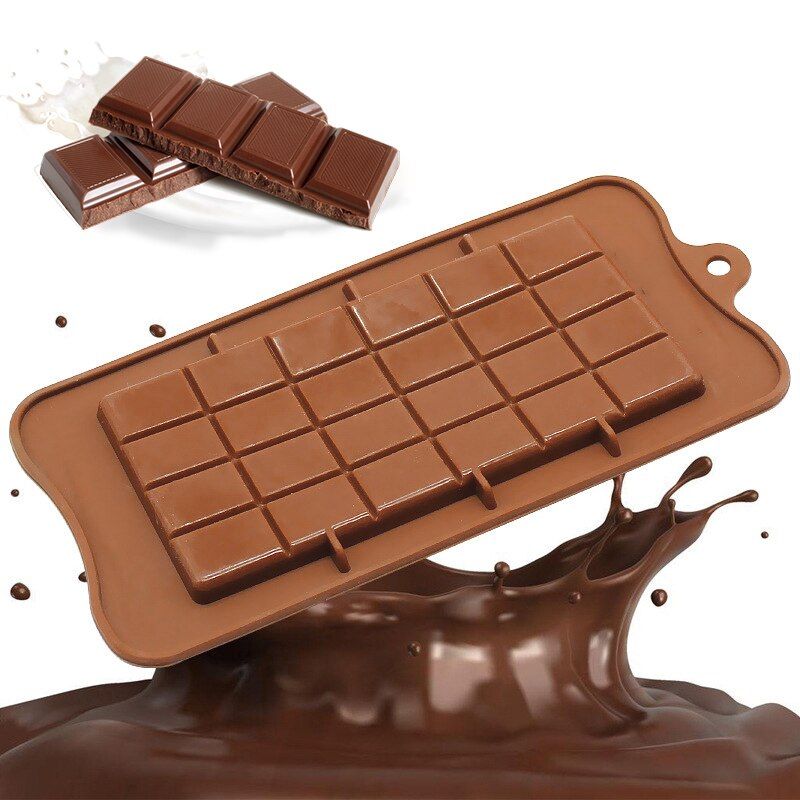 ORIGINAL DEALS Silicone Chocolate Mold 21x10x0.4cm for Homemade Chocolate, Candy, Jelly, or Ice Cubes