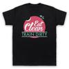 Eat Clean Train Dirty Gym Bodybuilding Workout Slogan Mens And Womens T-Shirt