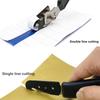 ALIWRAP Safety Double Heads Vinyl Cutter Car Wrap Film Paperback Slitter Carbon Film Sticker Cutting Tool with Metal BladeWindshield Washer Pumps 7