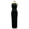 2024 Fashion Wind Elegant Minimalism Personality Design Stereo Lines Silm Slim Looking Below the Knee Long Dress