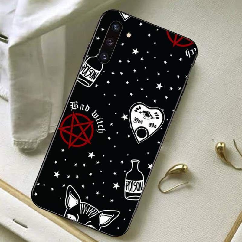

Чехол для телефона с изображением ведьмы и кошки для Samsung A51 A30s A52 A71 A12, Huawei Honor 10i, OPPO vivo Y11 Huawei P40lite