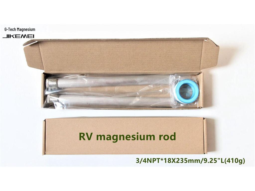 RV Water Heater Magnesium Anode Rod - 3/4 NPT US Standard, Two-Piece Set