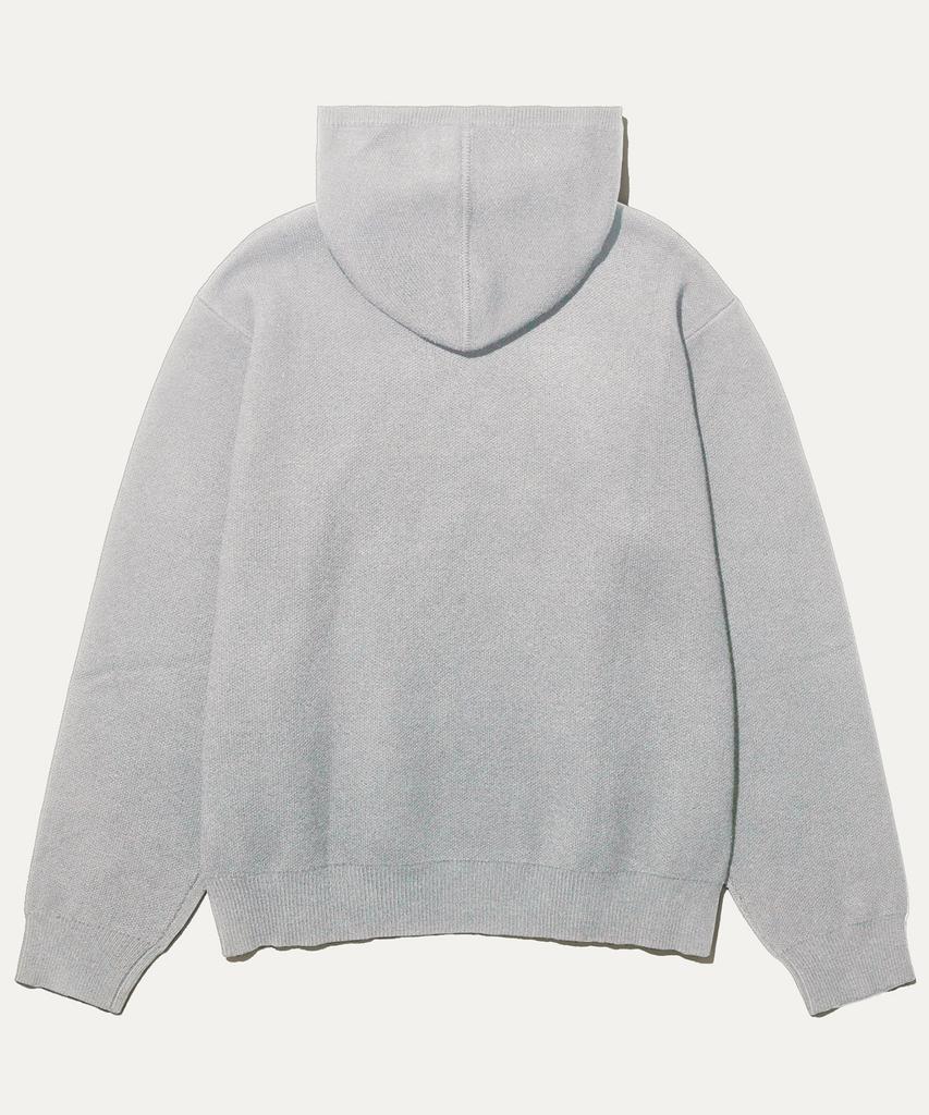 MAYOL Women'S Yuppie Knit Hooded Pullover_Melange Gray