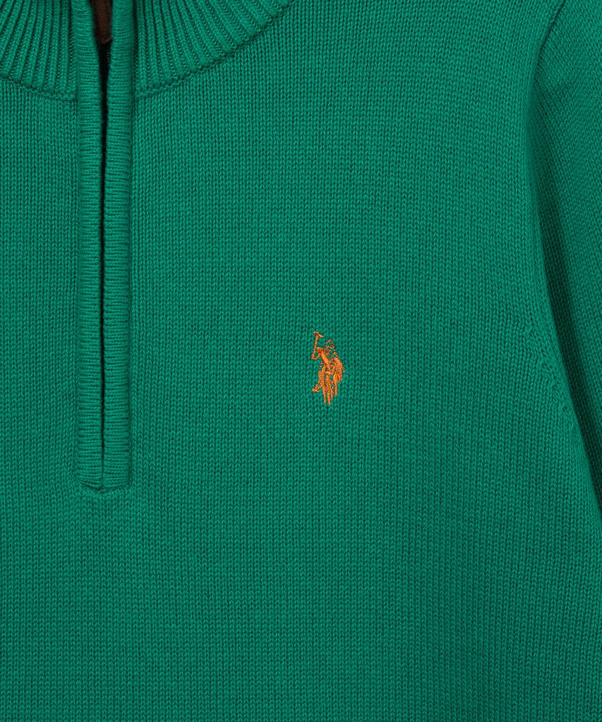 USPOLOASSN Plain Half-Zip Knit_Green