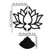 Wooden Lotus Hollow Crystal Storage Shelf - Home Wall Ornament Decoration