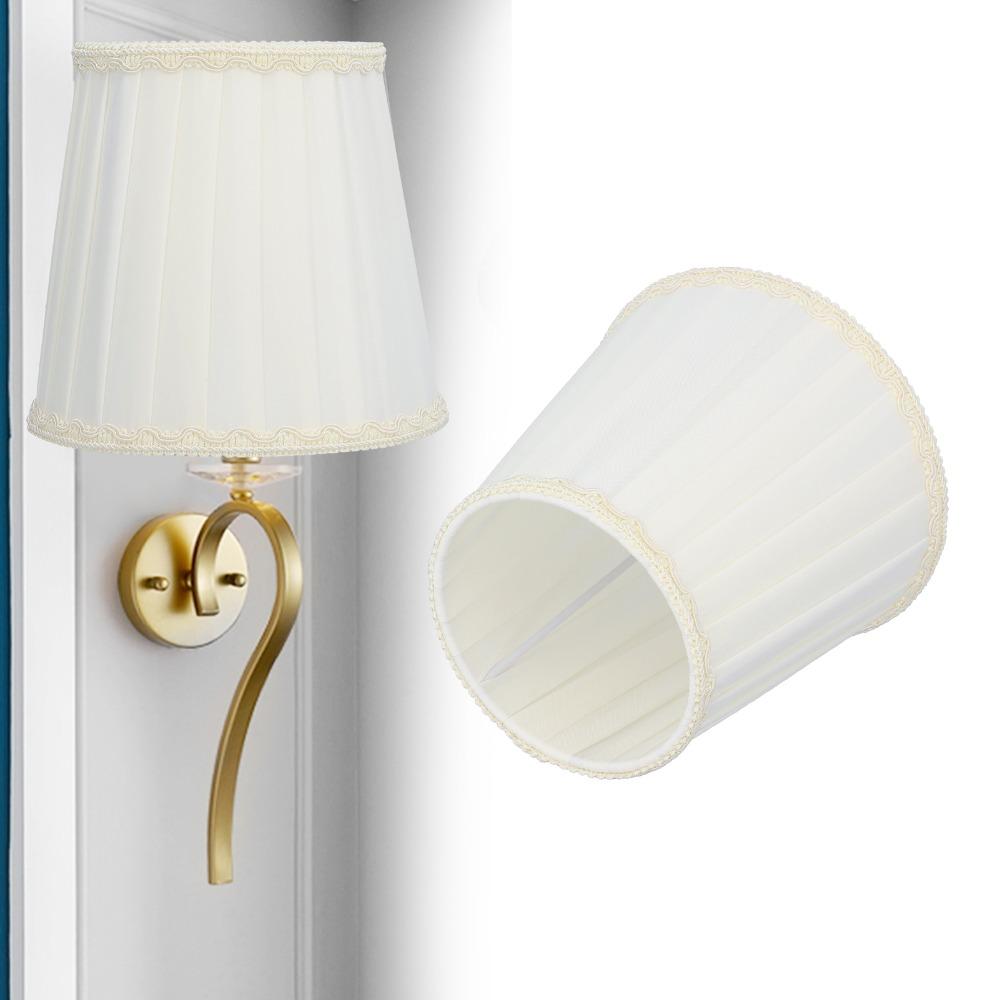 6PCS Fabric Lamp Cover 5.5 Inch Height Chandelier Lamp Shades Unique Wall Lamp Shade  Indoor Lamp