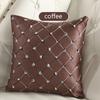 Stylish Multicolored Plaids Throw Pillow Case Square Cushion Cover For Sofa Decor