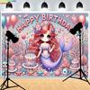 Black Gold Series Crown Photography Backdrops Props Banner For Photoshoot Balloon Birthday Party Photo Studio Background BD-01