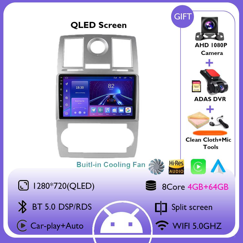 Android 14 For Chrysler 300C Aspen 2004 2005 2006 2007 2008 Car Radio Car video players CarPlay Android Auto GPS No 2 din DVD