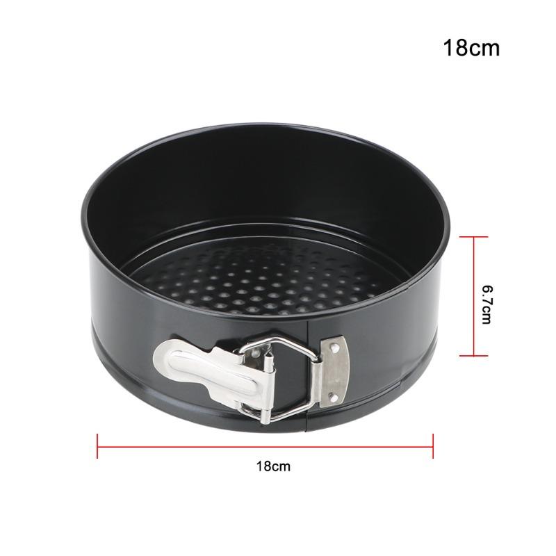 Nonstick Carbon Steel Cake Pan with Removable Bottom Ideal for Cheesecake and Bread Baking Oven and Air Fryer Safe Baking Tool