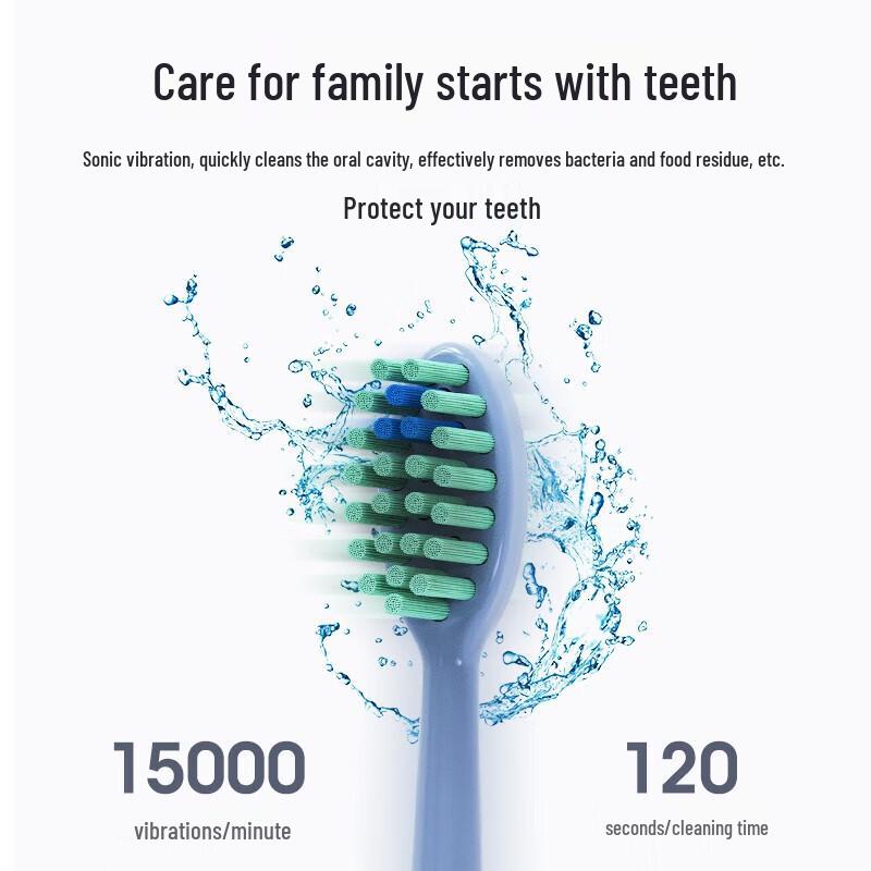 AODMA Soft Sonic Electric Toothbrush for Kids CN plug (adapter included)