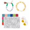 Kit para Fazer Joias de Pérola, Conjunto de Artesanato, Contas de 4mm em forma de Letra e Coração,