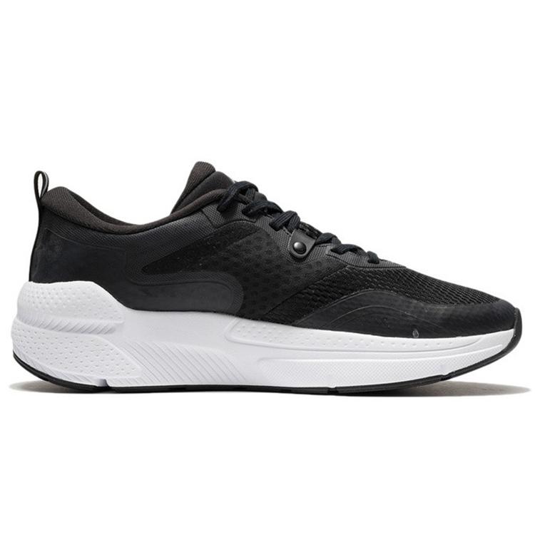 Li Ning Cushioning Slip Resistant Abrasion Resistant Low top Casual Shoes Men's Black AGLR331-1