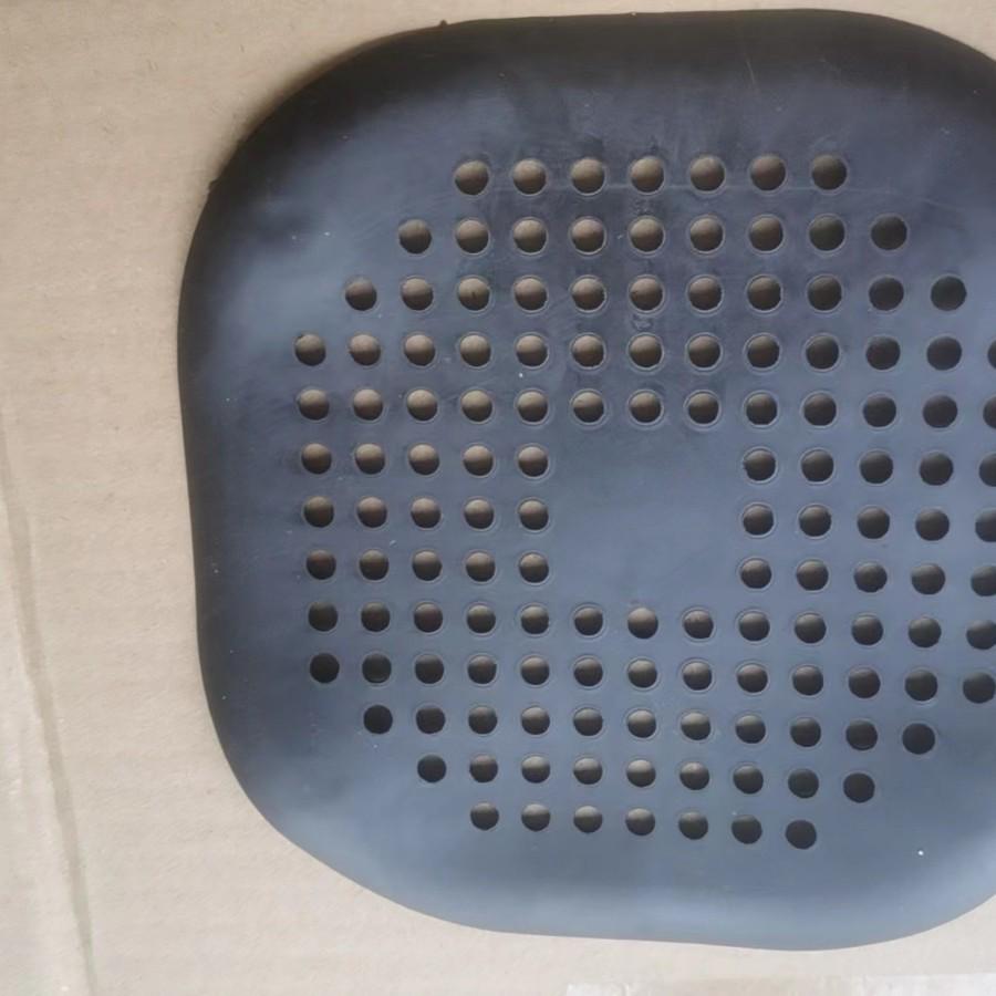 Square Silicone Bathroom Drain Cover, Anti-Clogging Hair Filter