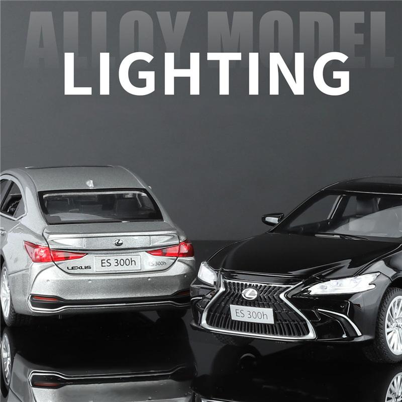 1/24 Lexus ES300h Alloy Car Model Diecasts Metal Luxy Vehicles Car Model High Simulation Sound and Light Collection Childrens Toy Gift