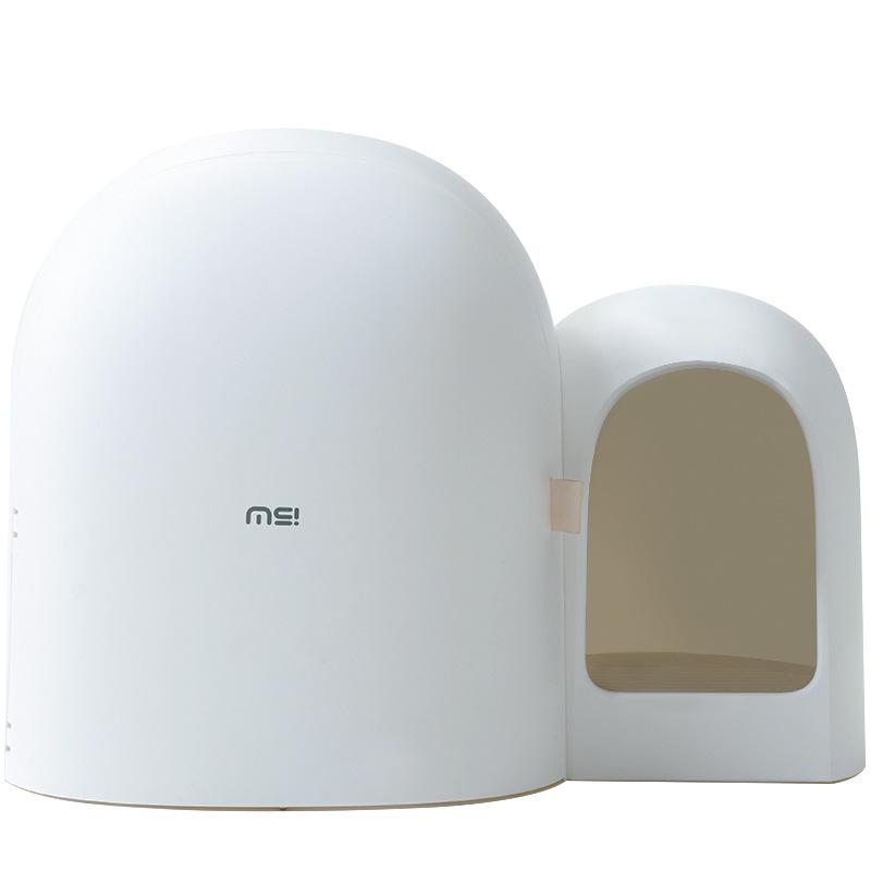 Mochi Fully Enclosed Extra Large Cat Litter Box – Odor-Proof, Anti-Splash Hallway Style