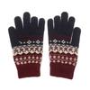 Outdoor Elastic Thick Winter Gloves Knitted Full Finger Gloves Touch Screen Mittens