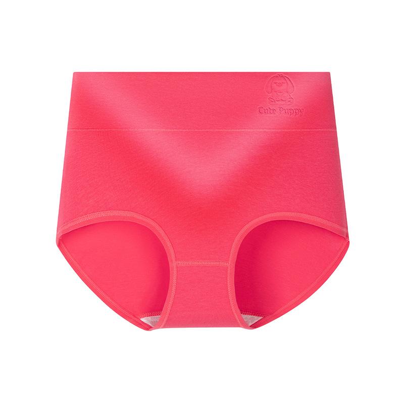Big Size Ladies Spring and Autumn Pure Cotton 10A Anti  Bacteria High Waist Belly Triangle Briefs