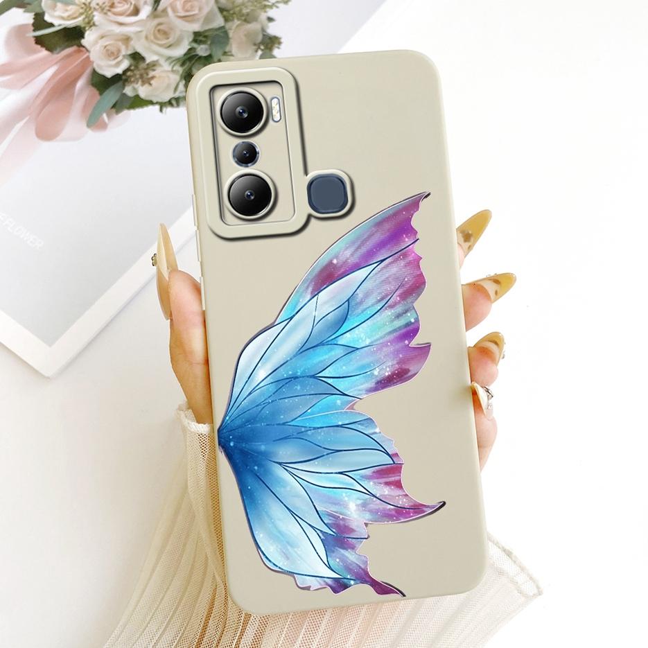 For Infinix Hot 20i Case Hot 20S X6827 Luxury Flowers Candy Painted Cover Soft Silicone Case For Infinix Hot 20 Play Hot20 Shell