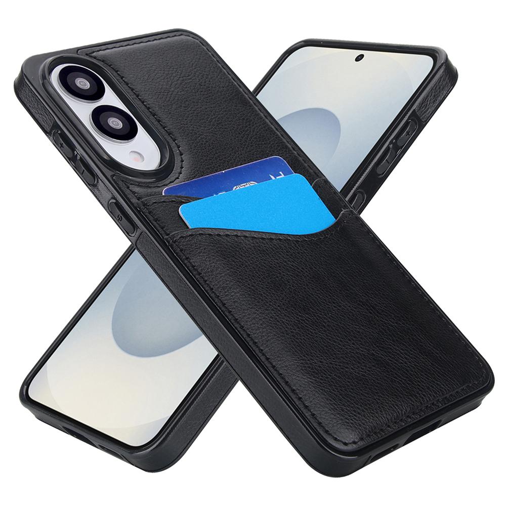 For Samsung Galaxy S25 Edge Case Card Slot Slim-Fit PU+TPU Mobile Cover