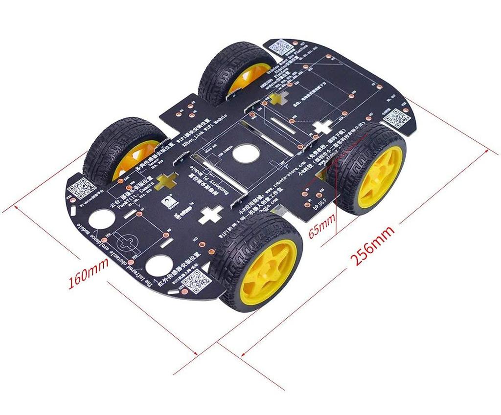 4WD Robot Chassis Kit with 4 TT Motors for ArduinoRaspberry Pi