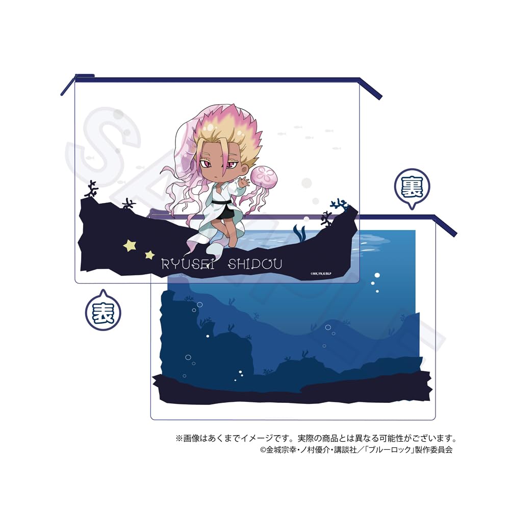Blue Lock Shido Ryusei Clear Pouch Jellyfish Ver.