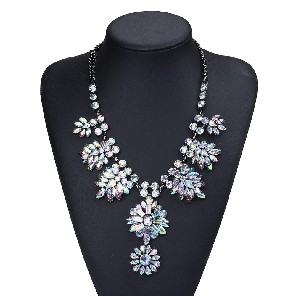Fashion Exaggerated Necklace, High-End Luxury Alloy Full Diamond Accessories, Personalized Retro Items