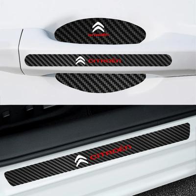 Car Door Handle Protective Film Carbon Fiber Door Door Threshold Anti-scratch Sticker For C3 C4 DS4 C5 C5X C-Quatre