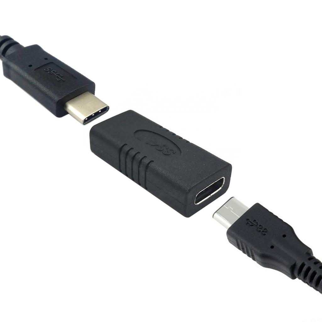 10Gbps USB 3.1 Type-C USB-C 24Pin Female to Female Extension Adapter for Cell Phone & Laptop