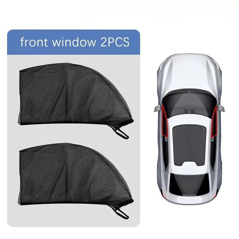 2/4pc NEW Mesh Sun Visor Protection Window Films Car Sun Shade Styling Accessories Auto UV Protect Curtain Side Window Sunshade